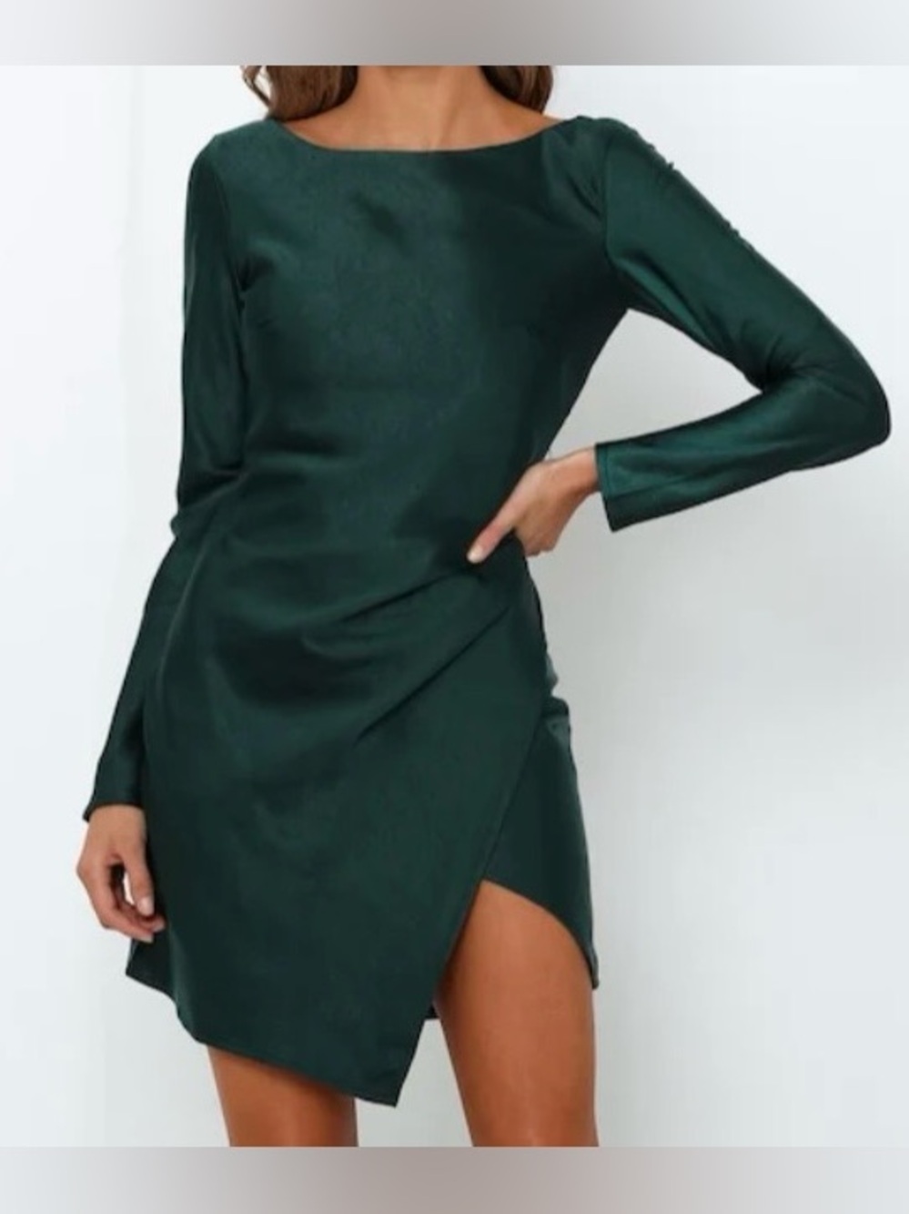 Hello Molly Expressed Permission Dress - Forest Green - Size Medium